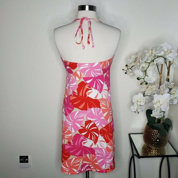 Tommy Bahama Small Halter Dress Tropical Palm - Picture 3 of 6
